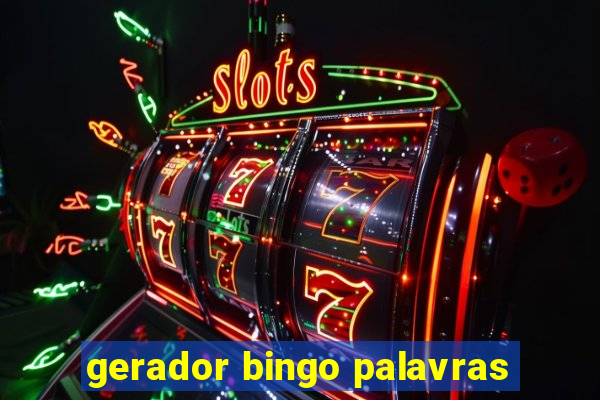 gerador bingo palavras